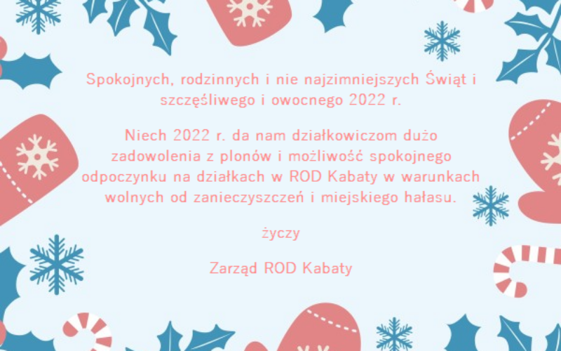 Życzenia Świąteczne i Noworoczne